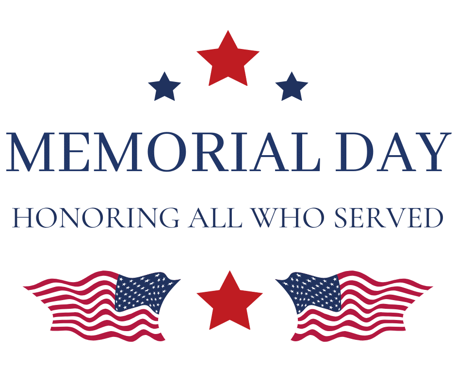 Memorial Day Honoring All Who Served Banner