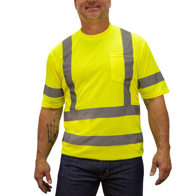 HI VIS SS WAFFLE T W/TAPE 828