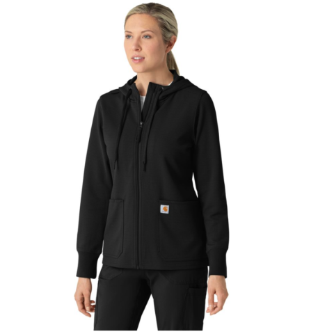 W Full Zip Waffle Hoodie C82008