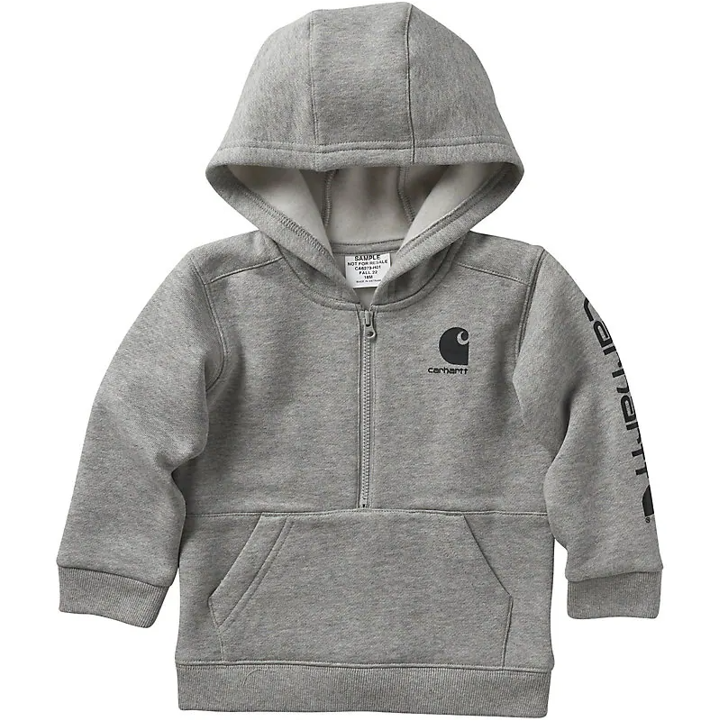 Kids Half-Zip Sweatshirt CA6273 - Image 2
