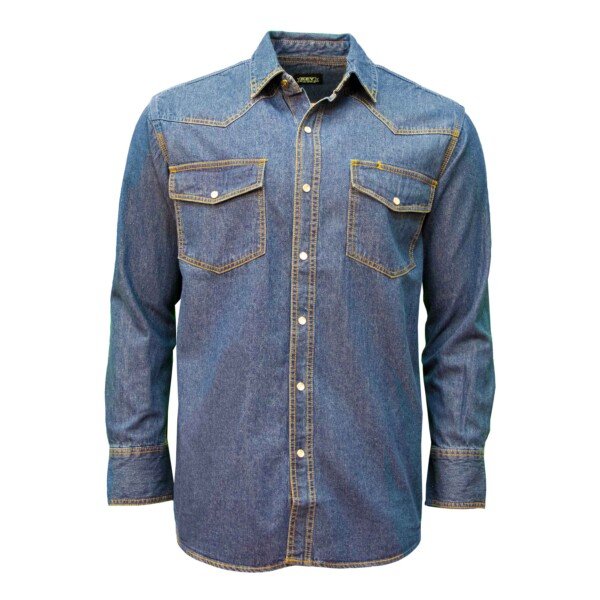 DENIM SNAP FRONT SHIRT 541