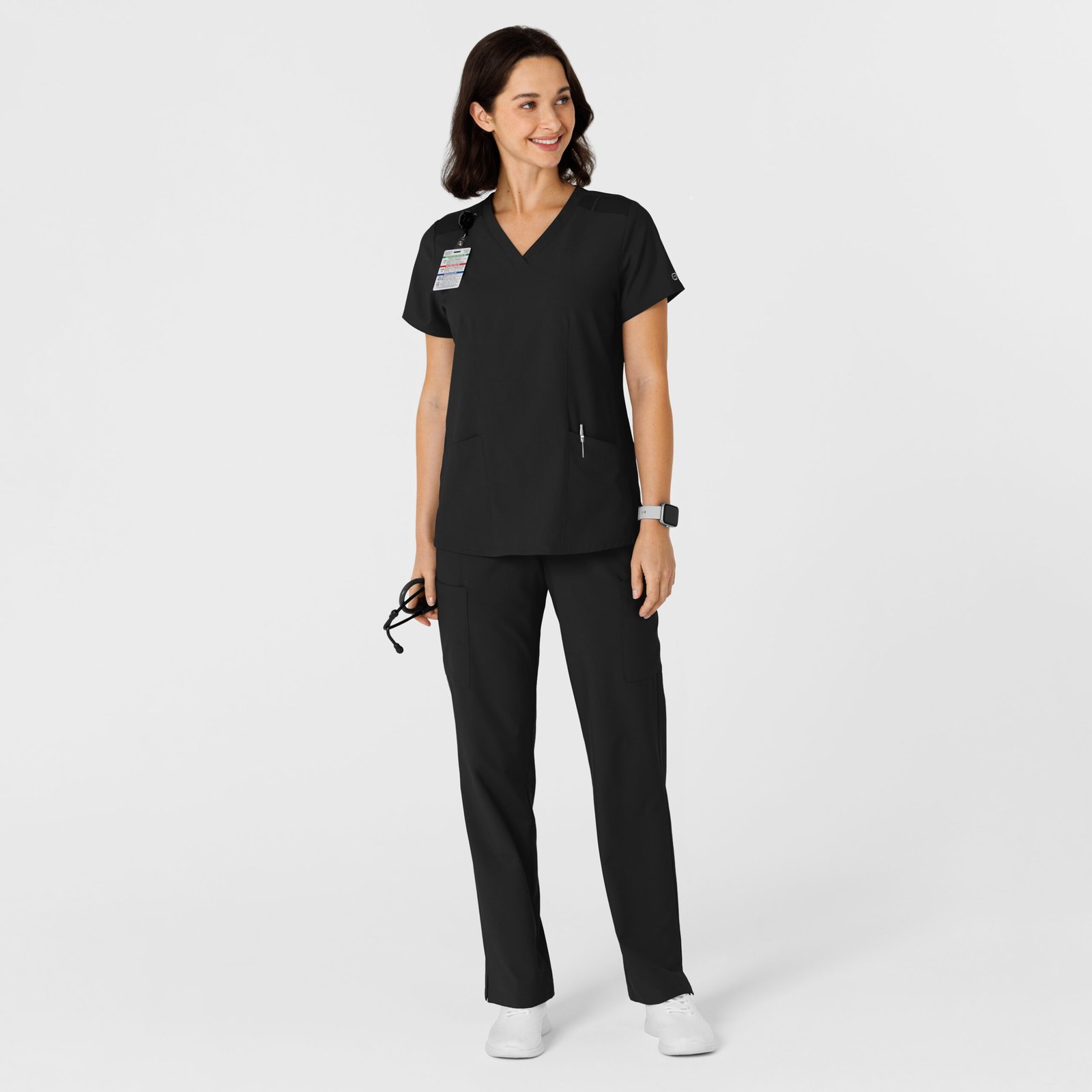W123 Women's Flex-n-Reach V-Neck 6145 - Image 3