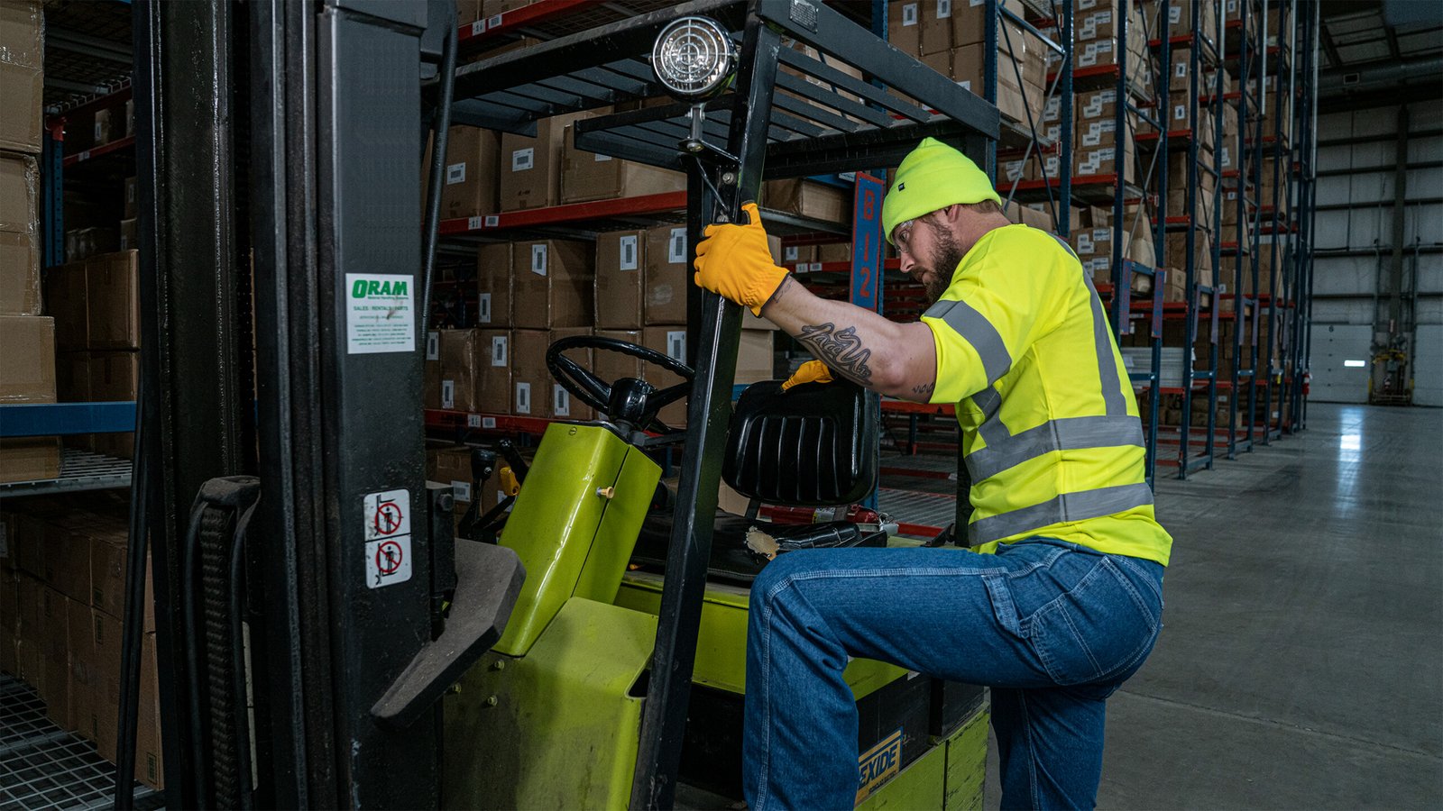 HI VIS LS WAFFLE T 838 - Image 4