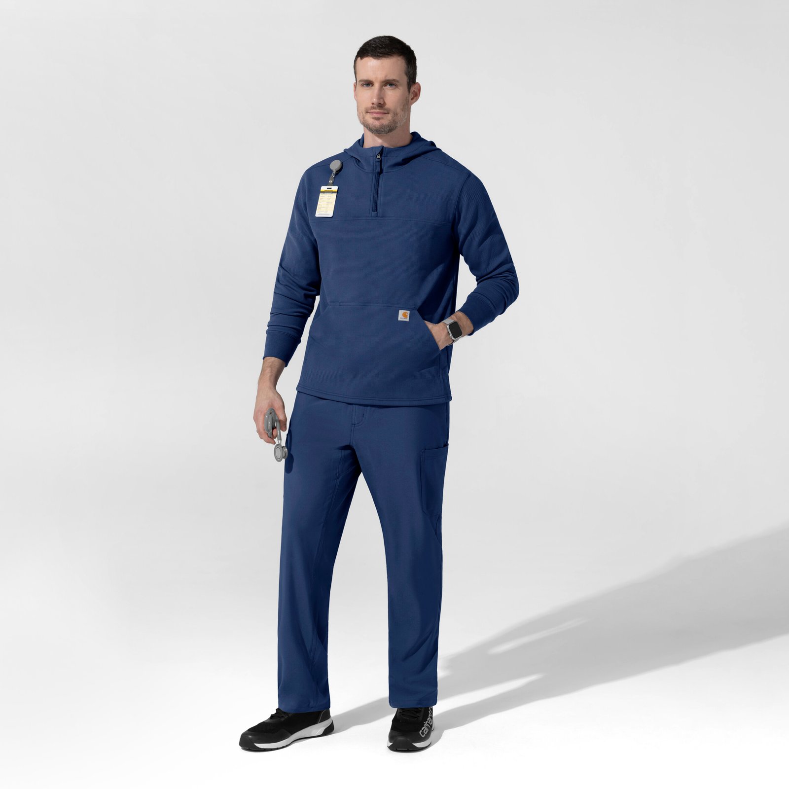 1/4 Zip Waffle Hoodie C83008 - Image 2