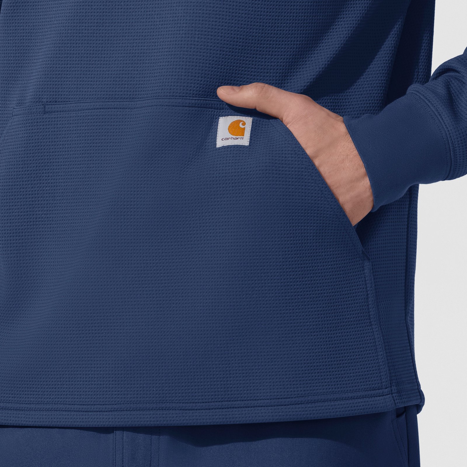 1/4 Zip Waffle Hoodie C83008 - Image 3