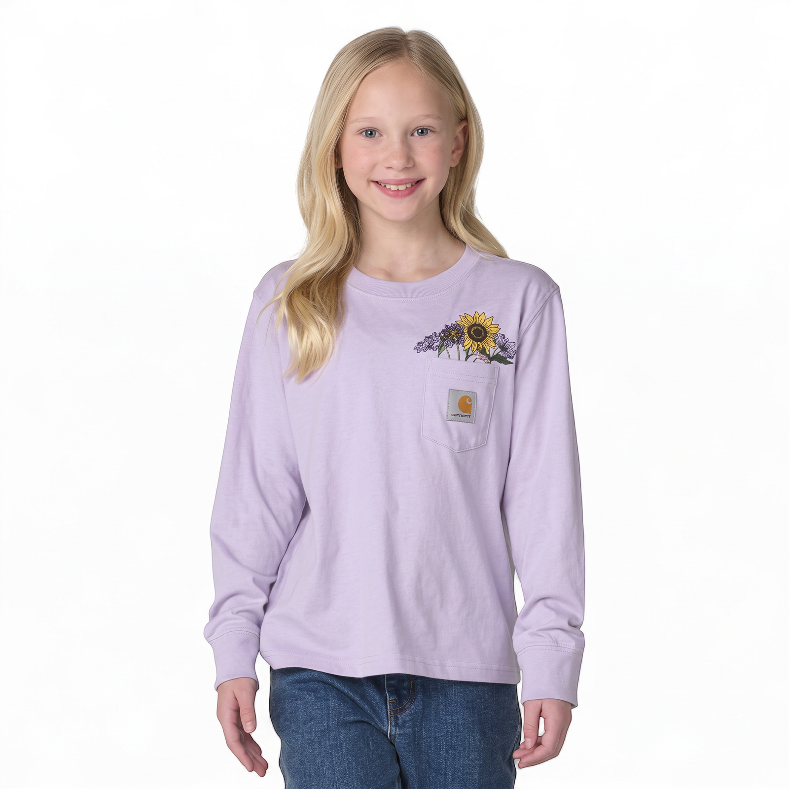 Kids LS Floral Pocket T-Sht CA7238 (lim) - Image 2