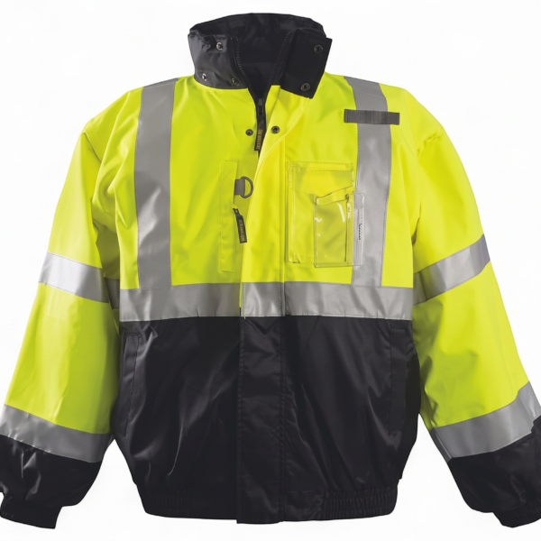 4-in-1 Blk Bottom Bomber Jacket LUX-TJBJ-B