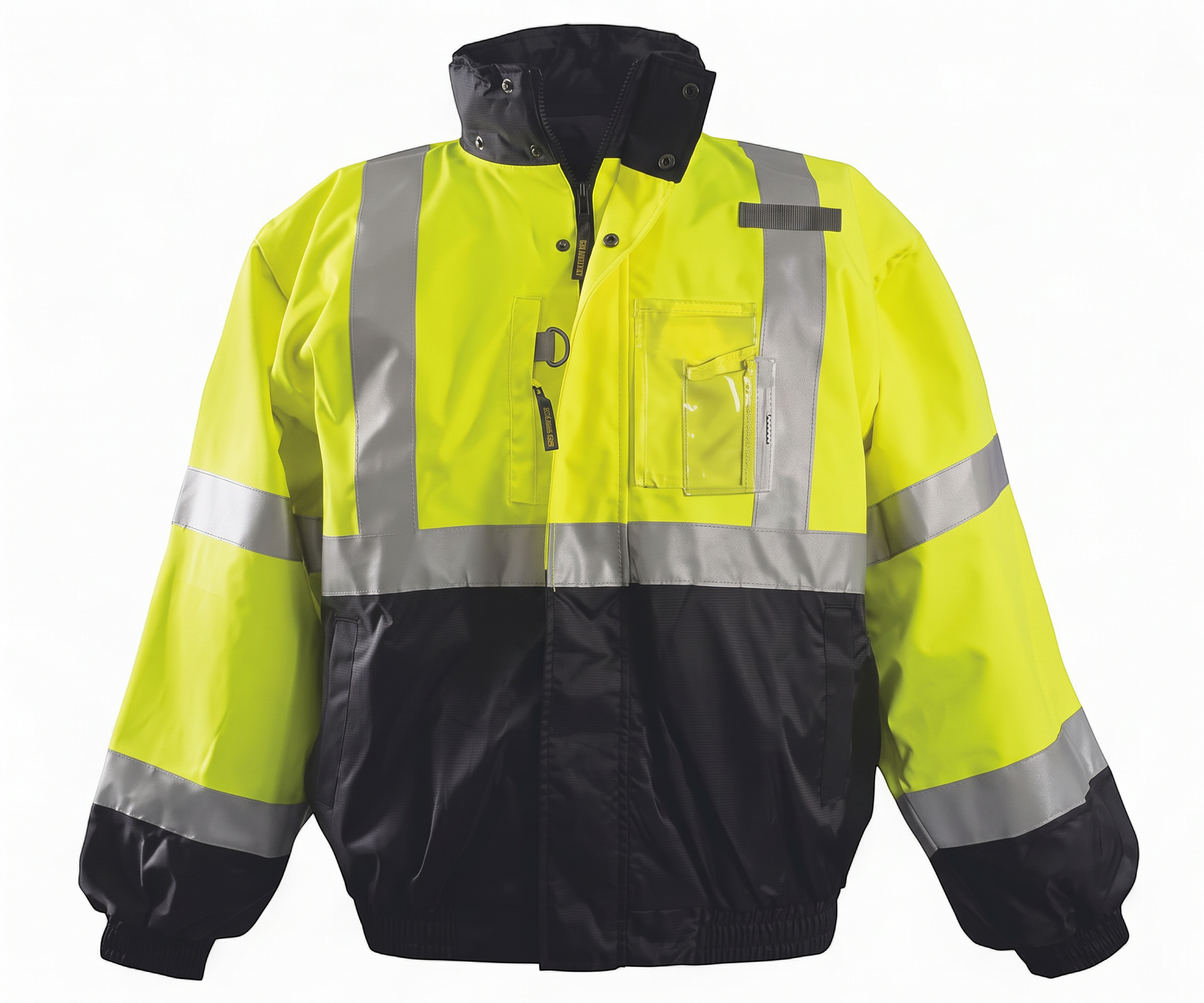 4-in-1 Blk Bottom Bomber Jacket LUX-TJBJ-B